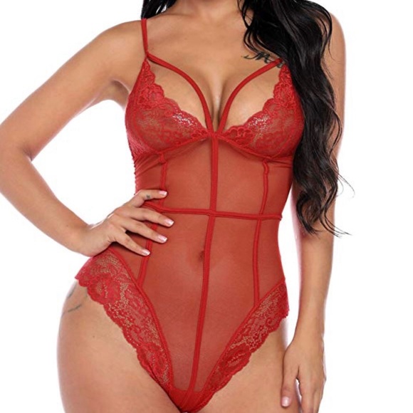 Other - NWOT Red sexy v neck lingerie